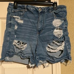 AMERICAN EAGLE NE(X)T LEVEL SIZE 14 DENIM SHORTS GOOD CONDITION